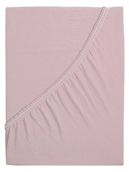Prześcieradło jersey do dziecięcego łóżeczka EXCLUSIVE 70x140 cm w kolorze stary róż