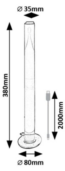 Rabalux 76014 lampa stołowa/stojąca lampa Paco