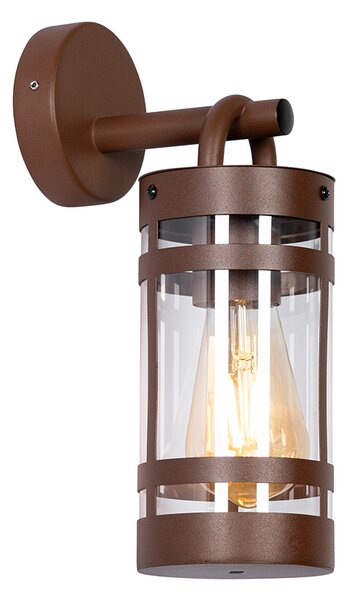 Industrialna lampa ścienna zewnętrzna rdzawo-brązowa IP44 - Ruben