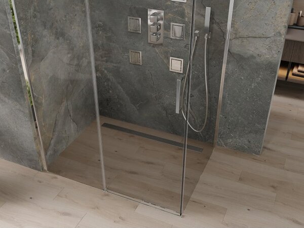 Mexen Omega kabina prysznicowa rozsuwana 100 x 80 cm, transparent, chrom - 825-100-080-01-00