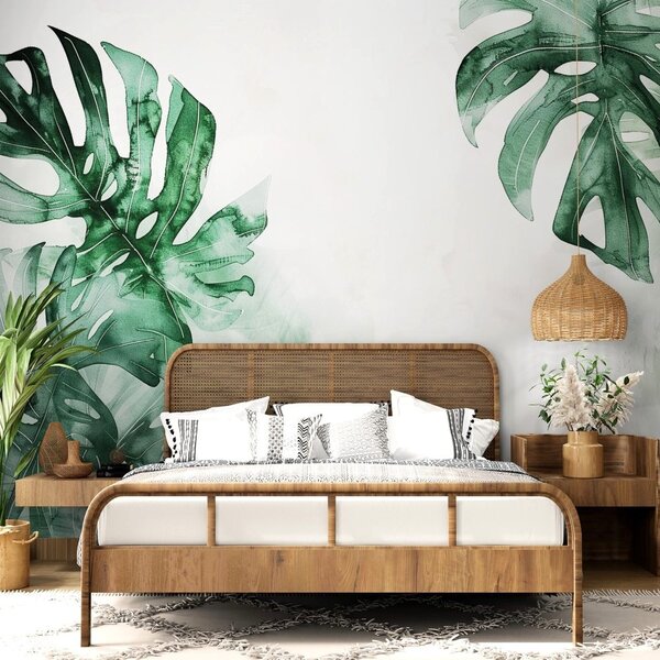 Tapeta liście giganta Monstera