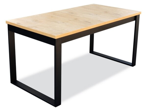 Stół rozkładany industrialny metal 80x160x200cm
