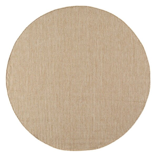 Beżowy okrągły dywan odpowiedni na zewnątrz ø 80 cm Mira 1450 – Ayyildiz Carpets