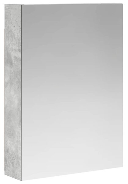 Szafka z lustrem do łazienki betonowy szary 50 x 14,5 x 70 cm