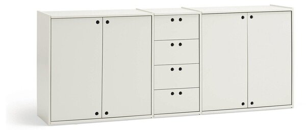 Kremowa komoda 197x80x40 cm Wally – Teulat