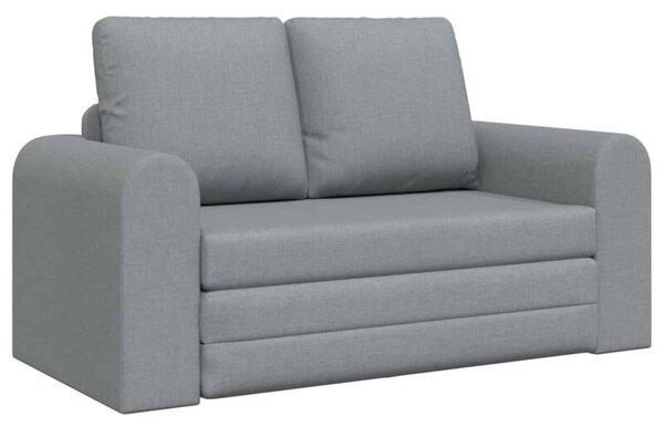 Sofa bed jasnoszary 148 x 71 x 83 cm tkanina