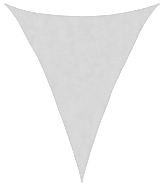 Żagiel przeciwsłoneczny, jasnoszary, 3x4x4 m, 100% poliester