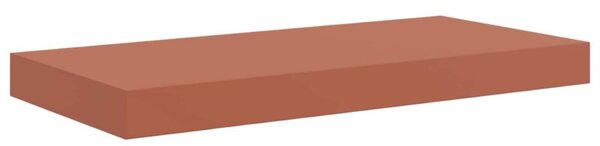Nowoczesna czerwona półka na ścianę z materiału drewnopochodnego 50x23x4 cm