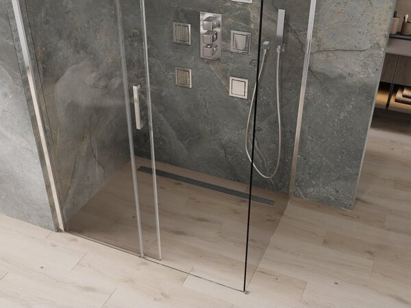 Mexen Omega kabina prysznicowa rozsuwana 100 x 80 cm, transparent, chrom - 825-100-080-01-00