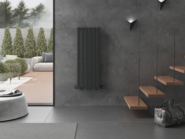 Mexen Boston grzejnik dekoracyjny 1200 x 452 mm, 611 W, antracyt - W213-1200-452-00-66