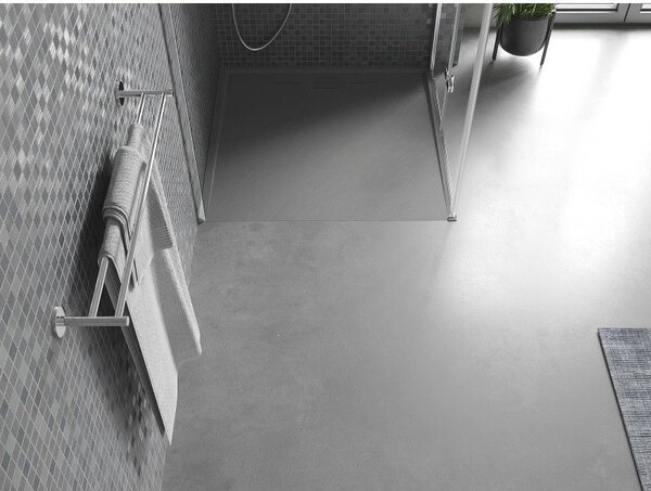 Mexen Amon brodzik kwadratowy SMC 80 x 80 cm, szary - 4F618080