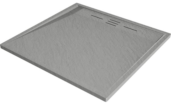 Mexen Amon brodzik kwadratowy SMC 80 x 80 cm, szary - 4F618080