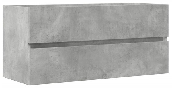 Szafka pod umywalkę, szarość betonu, 100x38,5x45 cm, płyta