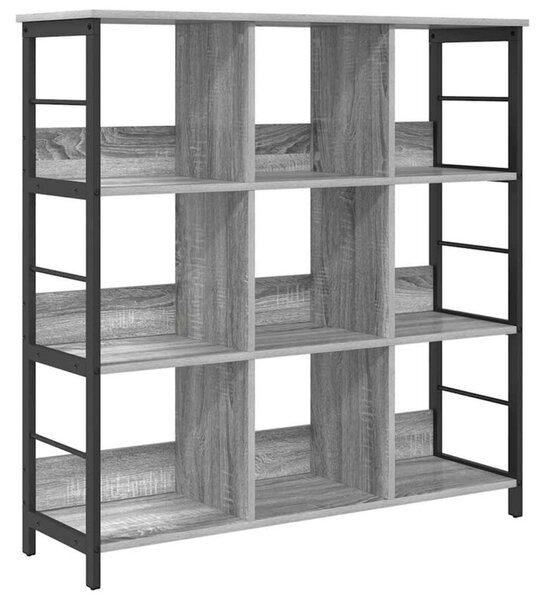 Półka na książki szary sonoma 102 x 32 x 104,5 cm