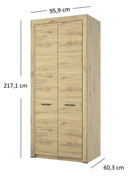 Szafa dwudrzwiowa na ubrania Z7-B72
