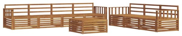 Zestaw mebli ogrodowych z litego drewna akacjowego w nowoczesnym designie