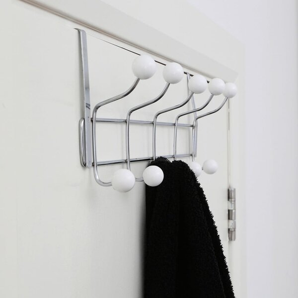 Metalowy wieszak na drzwi w kolorze srebra 40,5 cm Jaxen – Premier Housewares