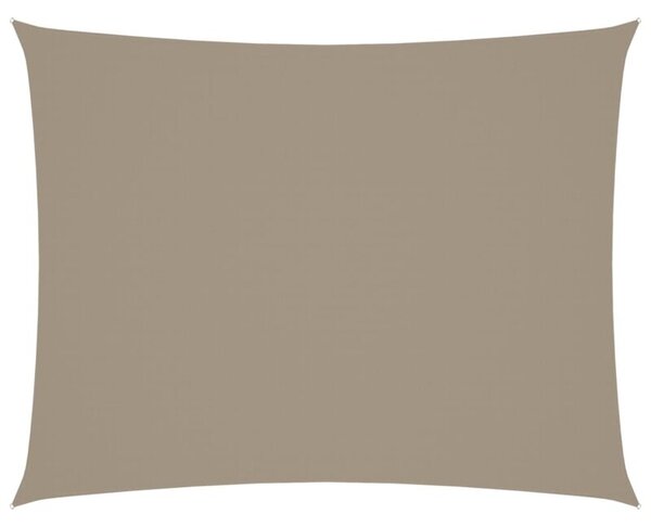 Prostokątny żagiel ogrodowy, tkanina oxford, 4x5 m, taupe