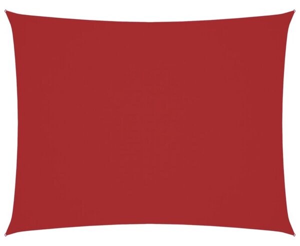 Prostokątny żagiel ogrodowy, tkanina oxford, 2x3,5 m, czerwony