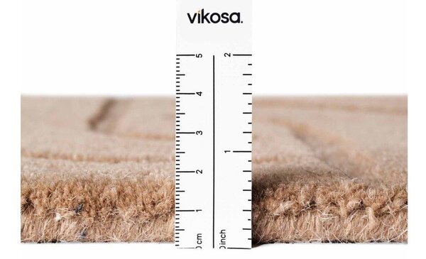 Beżowy wełniany okrągły dywan tkany ręcznie ø 120 cm Arcura – Vikosa