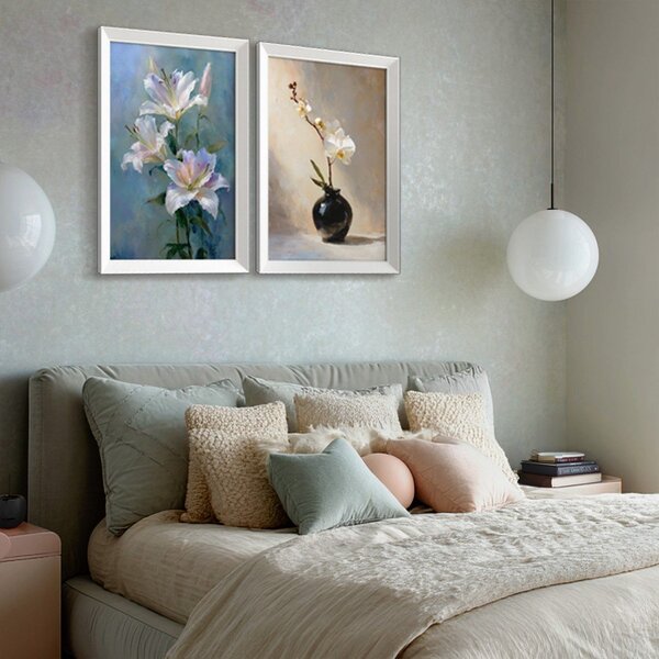 Obraz drukowany z ramą w zestawie 56x75 cm Lilies – Styler