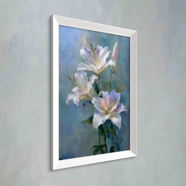 Obraz drukowany z ramą w zestawie 56x75 cm Lilies – Styler