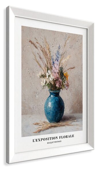 Obraz drukowany z ramą w zestawie 56x75 cm Blue Vase – Styler