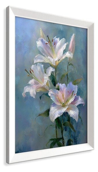 Obraz drukowany z ramą w zestawie 56x75 cm Lilies – Styler