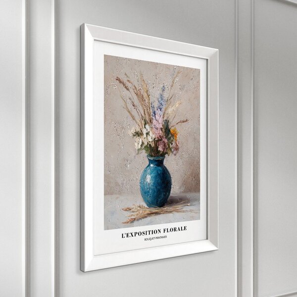 Obraz drukowany z ramą w zestawie 56x75 cm Blue Vase – Styler