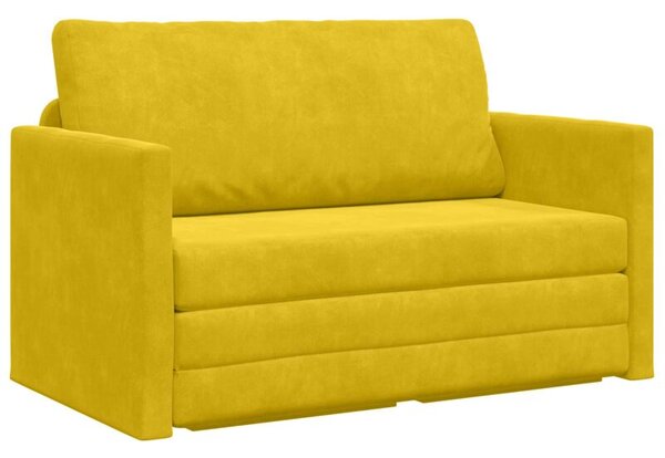 Sofa bed Å»Ã³Åty sÅonecznik 124 x 204 x 61 cm aksamit