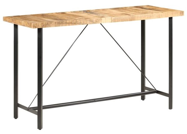 Stolik barowy, 180x70x107 cm, surowe drewno mango