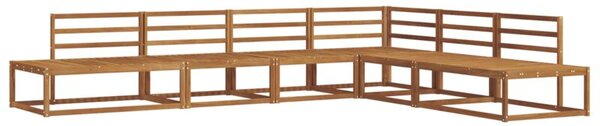 Zestaw sof na zewnątrz 6 sztuka naturalny lite drewno akacji
