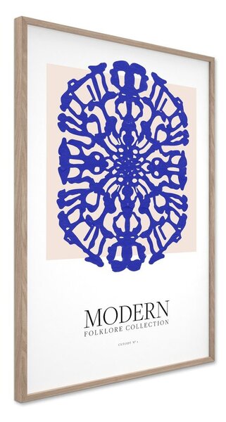 Obraz drukowany z ramą w zestawie 60x90 cm Blue Folklore – Styler