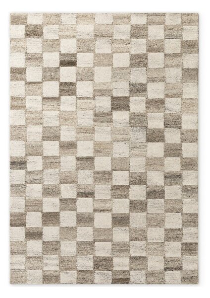 Kremowy wełniany dywan tkany ręcznie 160x230 cm Boho 1.0 Quadra – Vikosa