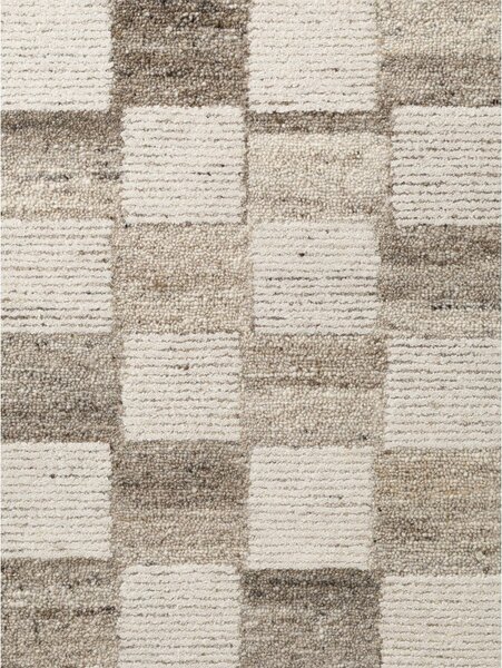 Kremowy wełniany dywan tkany ręcznie 160x230 cm Boho 1.0 Quadra – Vikosa