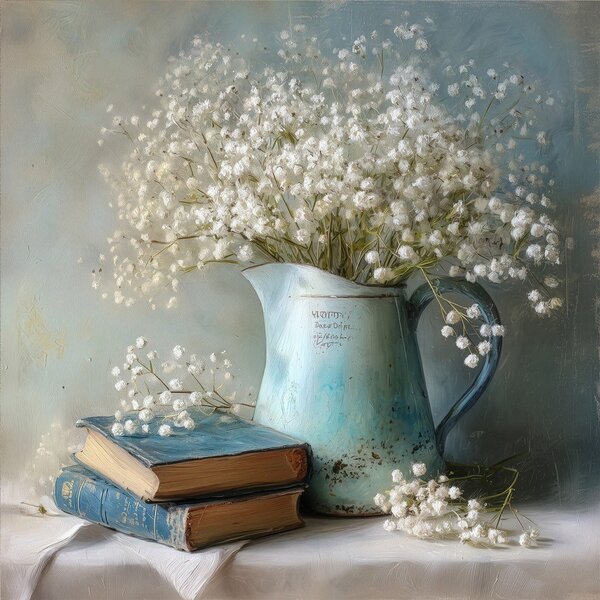 Obraz drukowany na płótnie 32x32 cm Gypsophila – Styler