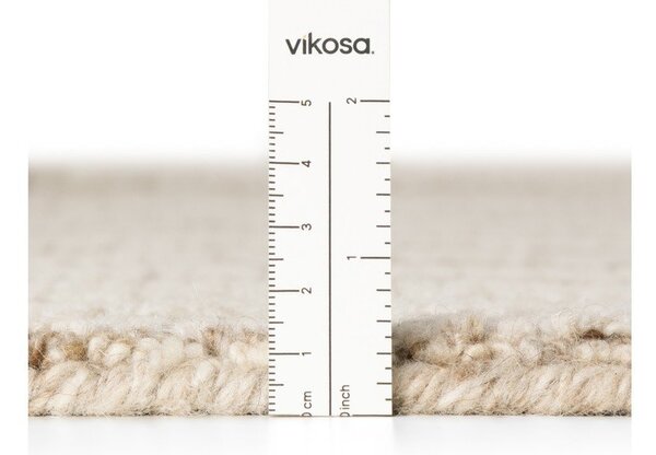Kremowy wełniany dywan tkany ręcznie 200x300 cm Boho 1.0 Structa – Vikosa