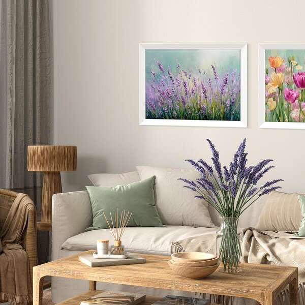 Obraz drukowany z ramą w zestawie 75x56 cm Lavender – Styler