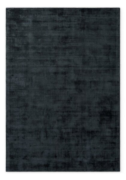 Czarny dywan z wiskozy tkany ręcznie 80x150 cm Noemi – Vikosa