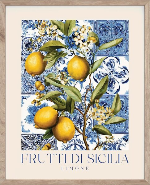 Obraz drukowany z ramą w zestawie 40x50 cm Sicilia – Styler