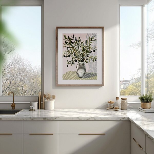 Obraz drukowany z ramą w zestawie 40x50 cm Olive Bunch II – Styler