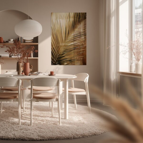 Szklany obraz drukowany 80x120 cm Gold Palm – Styler