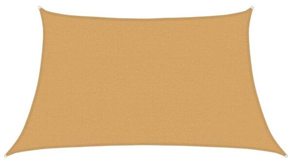 Żagiel przeciwsłoneczny, 160 g/m², trapez, jasnoszary, 3/4x2 m