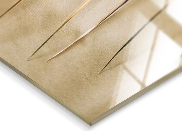 Szklany obraz drukowany 80x120 cm Gold Palm – Styler