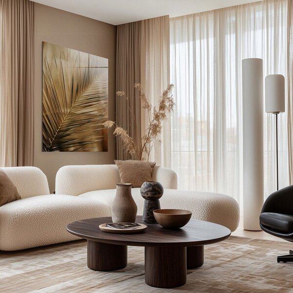 Szklany obraz drukowany 80x120 cm Gold Palm – Styler