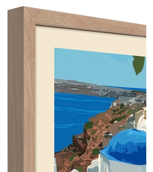 Obraz drukowany z ramą w zestawie 50x70 cm Santorini – Styler