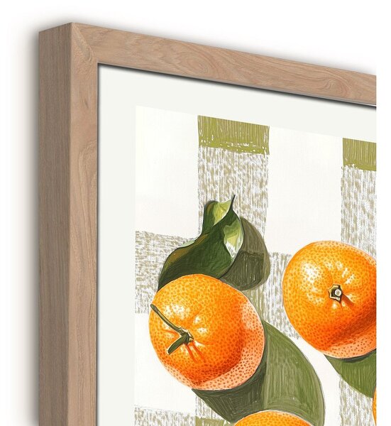 Obraz drukowany z ramą w zestawie 40x50 cm Mandarines – Styler