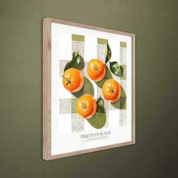 Obraz drukowany z ramą w zestawie 40x50 cm Mandarines – Styler