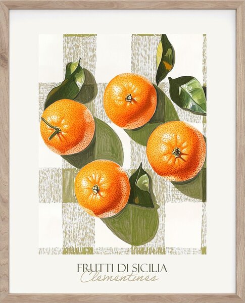 Obraz drukowany z ramą w zestawie 40x50 cm Mandarines – Styler