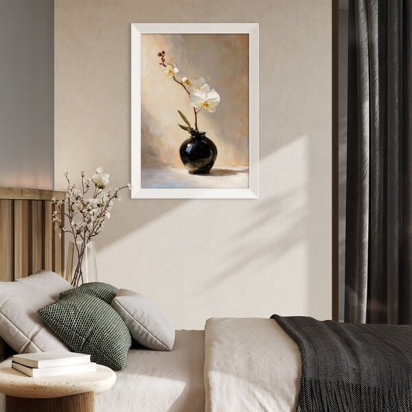 Obraz drukowany z ramą w zestawie 56x75 cm White Orchid – Styler